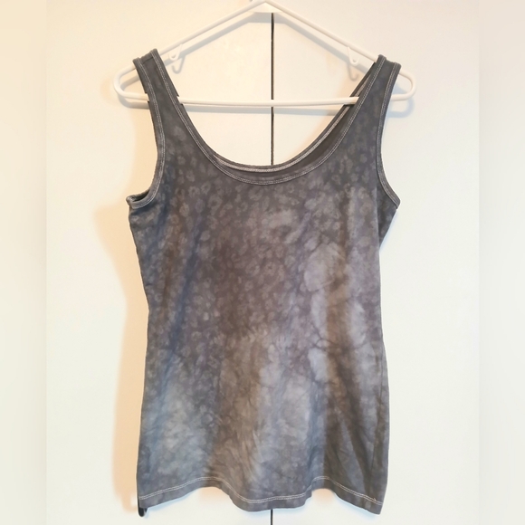 Maurices Grey Tank Top Tie Dye leopard print Comfy casual Day wear - Picture 1 of 4